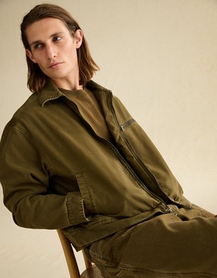 AE x Lamine Yamal Cropped Workwear Jacket - Olive