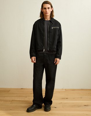 AE x Lamine Yamal Cropped Workwear Jacket - Black