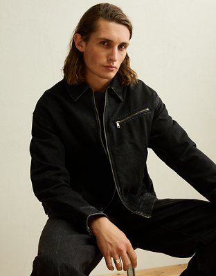 AE x Lamine Yamal Cropped Workwear Jacket - Black
