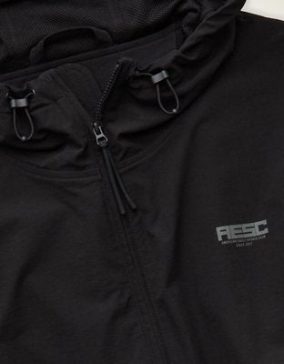 AE Nylon Zip-Up Jacket - Black