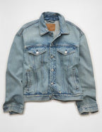 AE Relaxed Denim Jacket - Blue
