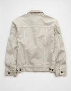 AE Relaxed Denim Jacket - Light Gray