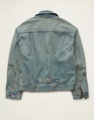 AE Relaxed Fit Denim Jacket - Light Blue