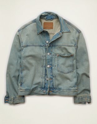 AE Relaxed Fit Denim Jacket - Light Blue