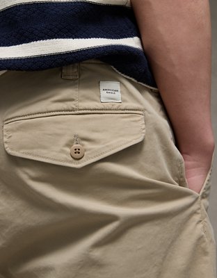 AE Flex Baggy Lived-In Khaki Pant - Light Khaki
