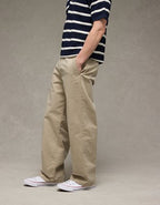 AE Flex Baggy Lived-In Khaki Pant - Light Khaki