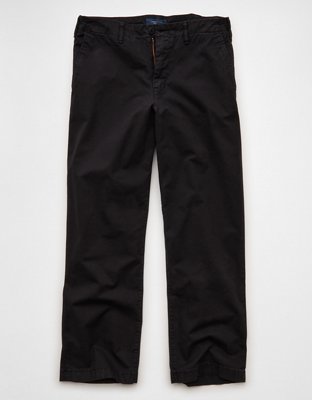 AE Flex Loose Lived-In Khaki Pant - Bold Black
