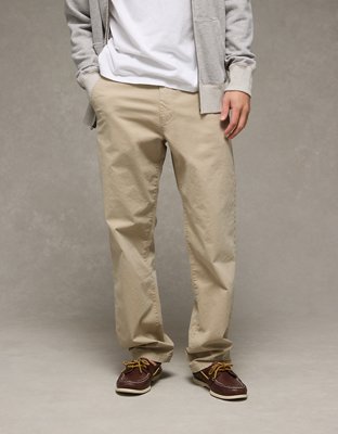 AE Flex Loose Lived-In Khaki Pant - Light Khaki