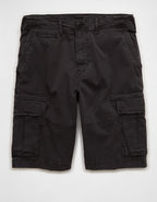 AE 10" Flex Lived-In Cargo Short - Black