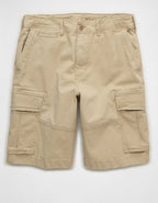 AE 10" Flex Lived-In Cargo Short - Khaki