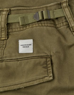 AE 10" Flex Lived-In Cargo Short - Green Olive