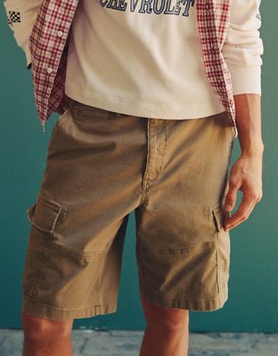 AE 10" Flex Lived-In Cargo Short - Green Olive