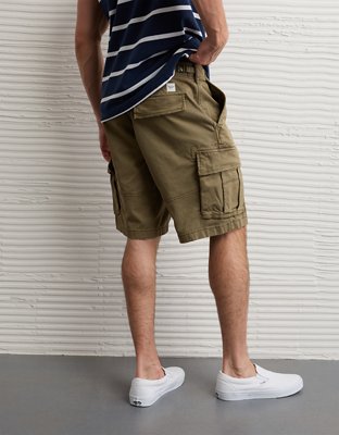 AE 10" Flex Lived-In Cargo Short - Green Olive