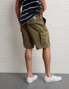 AE 10" Flex Lived-In Cargo Short - Green Olive