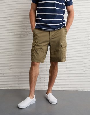 AE 10" Flex Lived-In Cargo Short - Green Olive