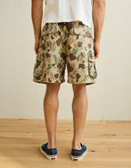 AE 6.5" Flex Lived-In Pull-On Cargo Short - Camo Green