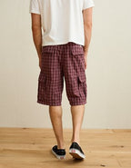 AE 12" Lived-In Cargo Short - Magenta