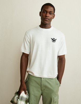 AE x Lamine Yamal Sweater T-Shirt - Destroyed White