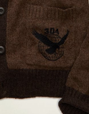 AE x Lamine Yamal Cardigan Sweater - Brown