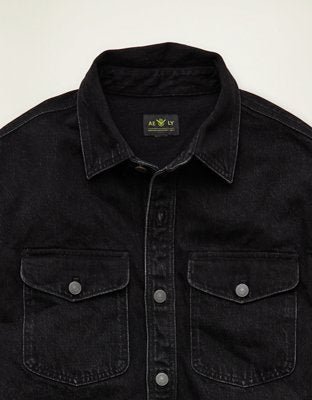 AE x Lamine Yamal Denim Overshirt - Black
