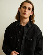 AE x Lamine Yamal Denim Overshirt - Black