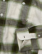 AE x Lamine Yamal Flannel Button-Up Shirt - Green Sand