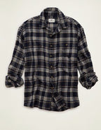 AE x Lamine Yamal Flannel Button-Up Shirt - Cerulean Blue