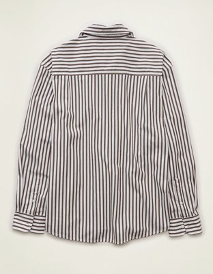 AE x Lamine Yamal Poplin Button-Up Shirt - Coffee