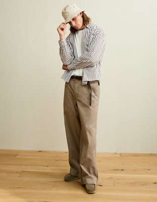 AE x Lamine Yamal Poplin Button-Up Shirt - Coffee