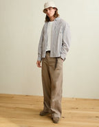 AE x Lamine Yamal Poplin Button-Up Shirt - Coffee