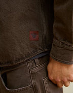 AE x Lamine Yamal Denim Overshirt - Brown