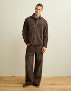 AE x Lamine Yamal Denim Overshirt - Brown