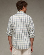 AE Slim Fit Poplin Button-Up Shirt - Cream
