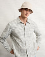 AE Standard Fit Poplin Button-Up Shirt - Green