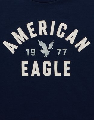 AE Standard Fit Graphic T-Shirt - Navy