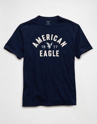 AE Standard Fit Graphic T-Shirt - Navy