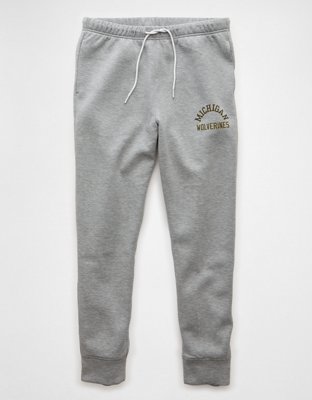 AE 24/7 Michigan Wolverines Graphic Jogger - Medium Heather Gray