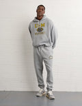 AE 24/7 Michigan Wolverines Graphic Jogger - Medium Heather Gray
