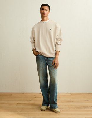 AE Lightweight Logo Sweatshirt - Bone Khaki