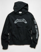 AE Standard Fit Metallica Graphic Hoodie - Washed Black