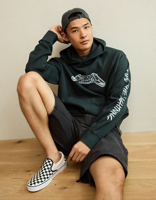 AE Standard Fit Metallica Graphic Hoodie - Washed Black