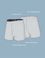 AEO Men's Striped Stretch Boxer Short - Blue