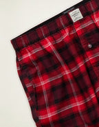 AEO Plaid Stretch Pocket Boxer Short - Red Beam