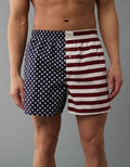 AEO Men's USA Stars & Stripes Stretch Boxer Short - Navy