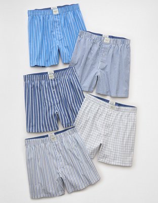 AEO Men's Stretch Boxer Short 5-Pack - Multi
