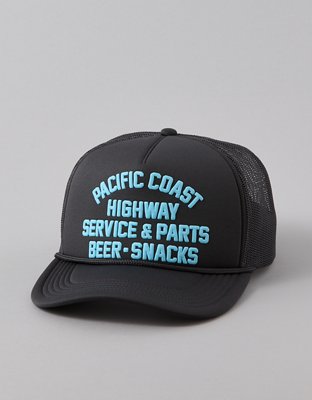 AE Graphic Trucker Hat - Black