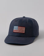 AE American Flag Dad Hat - Navy