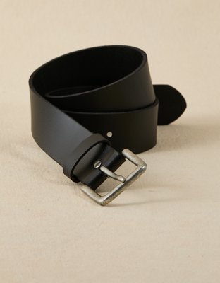AE Casual Leather Belt - Black