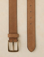 AE Casual Suede Leather Belt - Tan