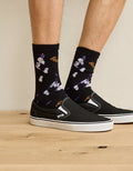 AE Snoopy Halloween Crew Socks - Black